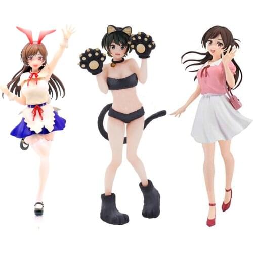 2021 In stock Kanojo Okarishimasu Ichinose Chizuru Bunny Girl PVC Action Figure Anime Figure Model Toys Figure Doll Gift