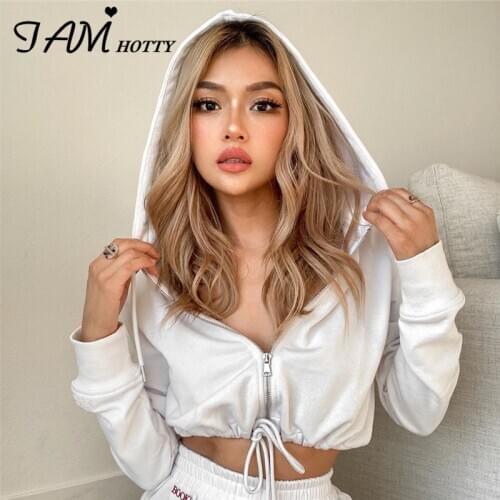 Женские длинные толстовки Iamhotty China At AliExpress