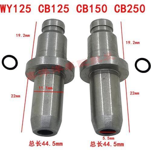 Motorcycle Engine Valve Intake Exhaust Stem Guide Duct For Honda WY125 CB150 CB250 WY CB 125 150 250 125cc 150cc 250cc