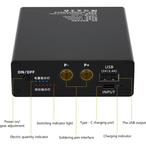 6 Gears Adjustable Mini Spot-Welding Machine Type-C Recharging Interface Recharge Pal 2.4A Fast-Recharge Function Nickel Sheet