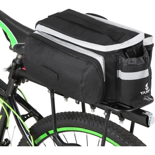 Multi Water-resistant Bicycle Rear Seat Bag Cycling Bike Rear Rack Trunk Pannier Luggage Carrier Bag Handbag Shoulder Bag