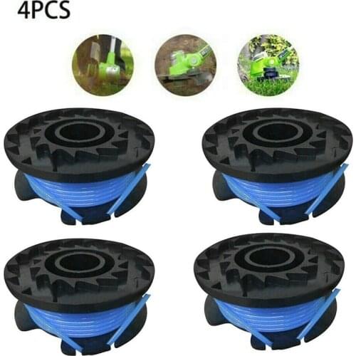 4PCS String Trimmer Spool & Line Replacement Kit For 20, 24 And 40v GreenWorks Lawn Mower Grass Cutter Repair Accessories