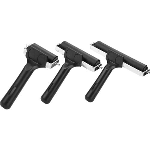 Premium Rubber Brayer Roller Cleanable Art Painting Ink Brush Reusable Paper Crafting Scrapbook Roller for Printmaking Wallpaper