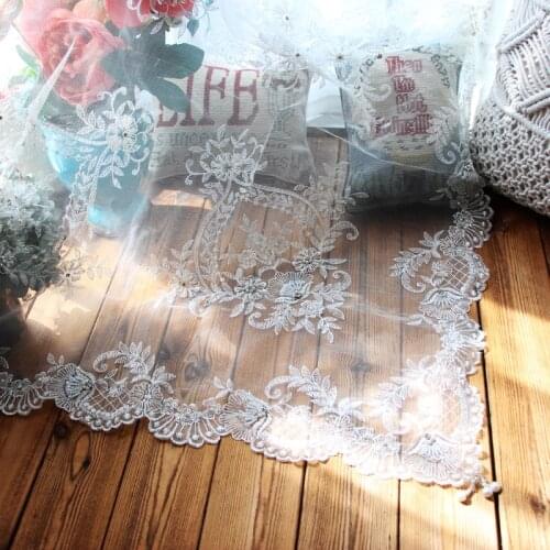 White Lace Table Cloth Lace Decorative Tablecloth Dining Table Cover Cloth Textile 40x105cm 85x85cm Table Cover cloths almofadas