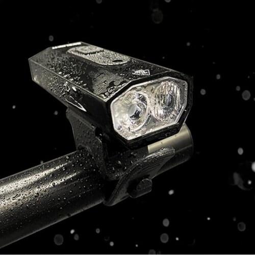 Dual Bicycle Light T6 Bright LED USB Rechargeable Mountain Road Flashlight Waterproof Ultra-light Lamp Front Light Equipment