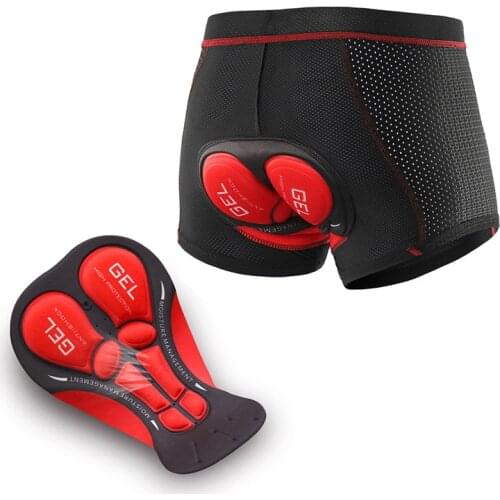 Cycling Shorts Mens Breathable Cycling Underwear 5D Gel Pad Shockproof Bicycle Underpant MTB Shorts Bike Underwear Accessories