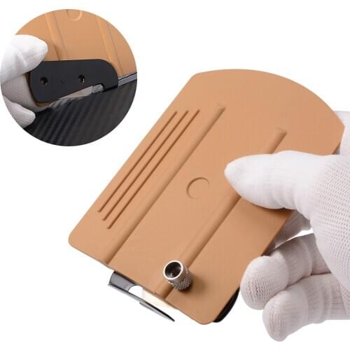 EHDIS 2in1 Vinyl Scraper Knife Wrap Cutter Carbon Fiber Covering Film Decal Cutting Tool Bubble Remover Window Tint Car Squeegee