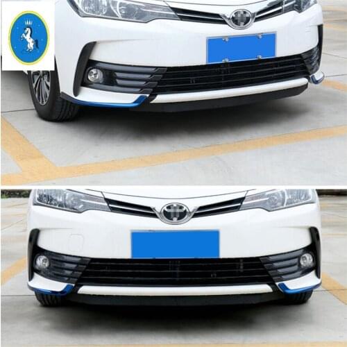 Yimaautotrim Stainless Steel Exterior Kit For Toyota Corolla 2017 2018 Front Bumper Fog Lights Lamps Eyelid Eyebrow Cover Trim