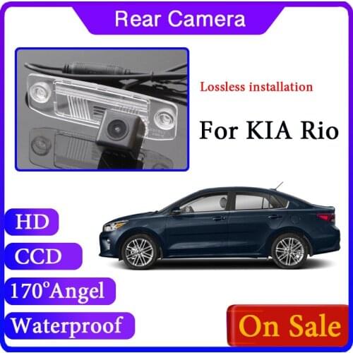 Reversing Back Up Waterproof Car Camera For KIA Rio DC JB UB X-Line KX Cross 2017~2020