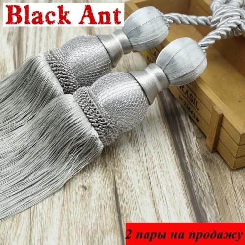 2pc Tassel Hanging Balls Curtain Tiebacks For Living Room Home Decor Curtain Holders Clips Curtain Accessories Wholesale CP063E