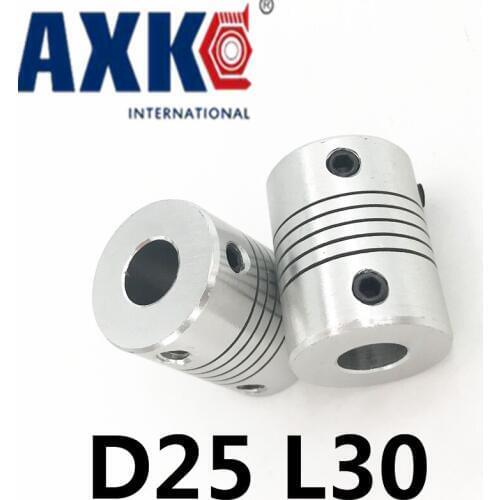 20pcs Aluminium Plum Flexible Shaft Coupling 5mm To 5mm Motor Connector Flexible Coupler 5x5mm D25mm L30mm