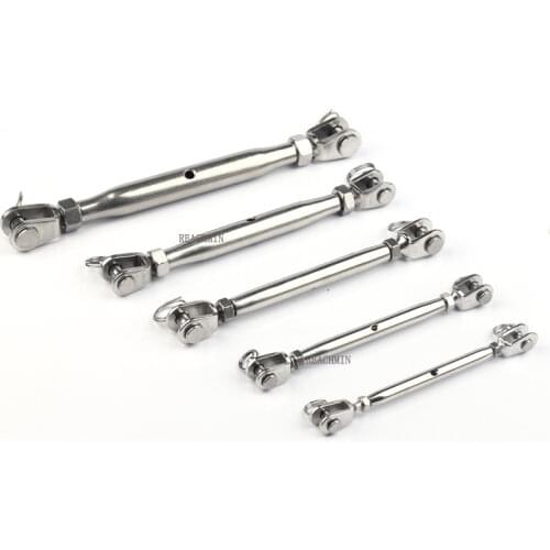 316 Stainless Steel M5/6/8/10/12/16 Jaw&Jaw bottle Screw Fork&Fork Turnbuckle Closed Body Rigging Screw Rigging Marine Hardware