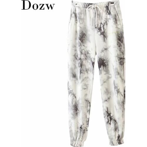 2020 Fashion Printed Pants Women Casual High Waist Sweatpants Female Streetwear Long Trousers Ladies Bottoms Pantalones