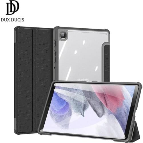 For Samsung Galaxy Tab A7 Lite Case PU Leather Sleep Wake Cover with Pencil Holder Trifold Sleeve For Tab A7 Lite Dux Ducis