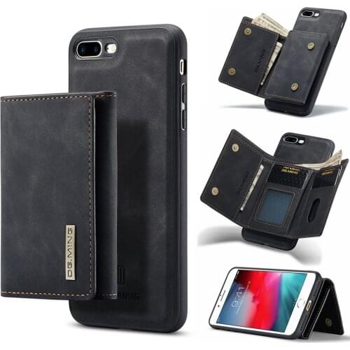 Luxury Leather Case For iPhone 7 8 7P 8P SE 2020 Case Wallet Phone Credit Card Protective Shockproof Flip Stand Full Cover
