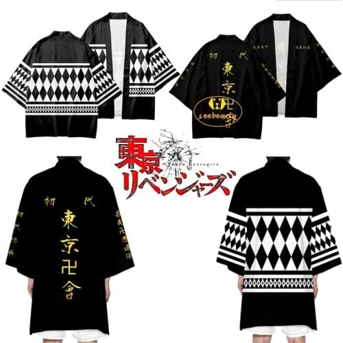 Kids Tokyo Revengers Cosplay Cloak Adult Tokyo Manji Gang Top Short Sleeve Hoodies Manjiro Sano Ken Ryuguji Toman Tee for Summer