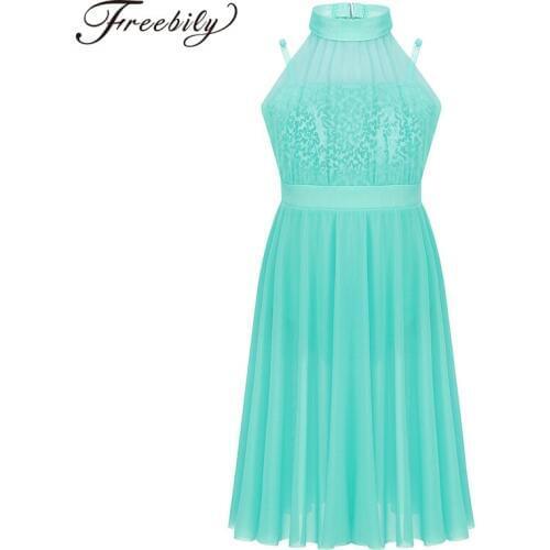 Kids Teens Sleeveless Ballroom Dance Dress Girls Sequins Tulle Modern Ballet Dance Dress Contemporary Lyrical Dance Costumes