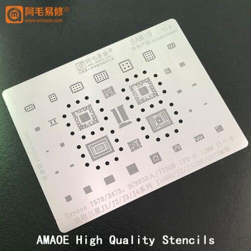 EXYNOS7570/3475/SC9830A/7730S CPU Power WiFi IC CHIP For Samsung J1/J2/J3/J4/J100H J32 BGA TIN Reballing Stencil Solder Template