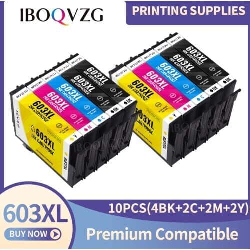 IBOQVZG E-603 T603 Ink Cartridge Compatible For Epson 603 XL Printer XP-4100 XP-4105 XP-3105 WorkForce 2810DWF 2850DWF 2835DWF