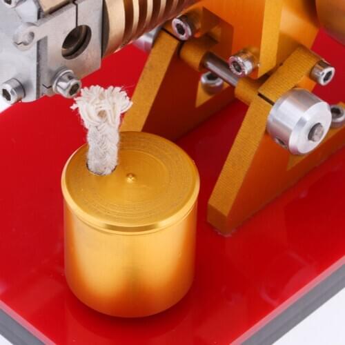 Mini Stirling Engine Model | 200-2000RPM | Flame Licker Eater Designed | Hot Air Steam Powered Toy Physics Experiment