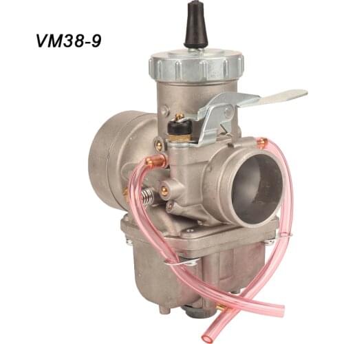 Motorcycle VM38 38mm Carburetor Mikuni VM38-9 Round Slide VM38-9 Spigot Carbs 2 Stroke Motocross ATV Quad UTV 42-6025 13-5006