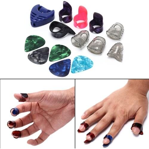 Fingerstall Full-size&Guitar Finger Pick Plectrum Guitar Finger Accessories Guitar Accessories kit Silicone Fingertip Protectors