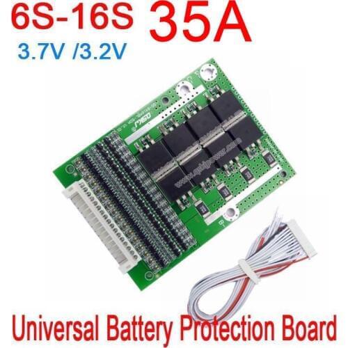 DYKB 6S-16S 35A BMS LiFePO4 Li-ion lithium battery protection Board 24V 36V 48V 60V 7S 8S 10S 12S 13S batteries electrical tool