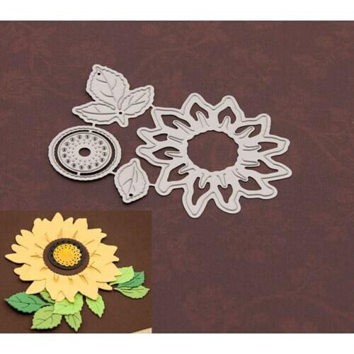 Sunflower Metal Cutting Dies Stencil Scrapbooking Embossing Album Paper Card DIY Craft Decoration HG13885