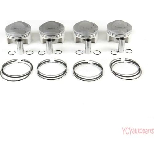 4Pcs 5-8 Cylinder Piston&Ring Assembly Fit For Audi RS5 Cabriolet 13-16 4.2L CFSA 079107065CS