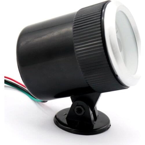 Tachometer With Stand Heat Shrink Tubing Blue LED Display For 12V Petrol Car