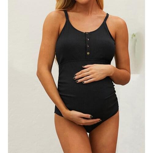 Womens One-Piece Maternity Swimwear Bikini Swimming Beachwear Swimsuit For PregnantMaternity Cover Belly Loose Belly Lift Sexy