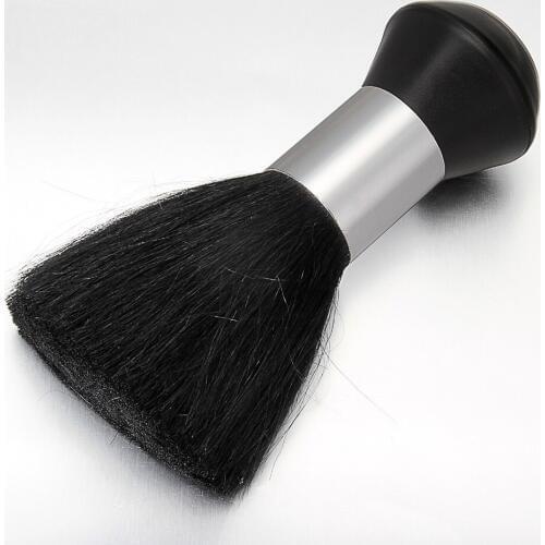 2 PCS Black Hairdressing Cleaning Soft Brush Fashion Barber Neck Duster Hair Cutting Salon Stylist Sweep Brush