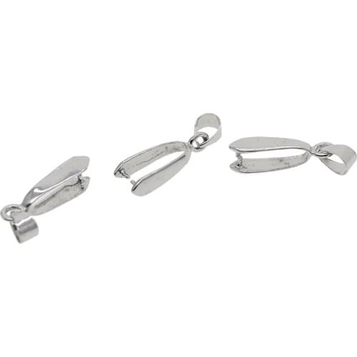 20x Pendant Charms Pinch Bails Connector Clasps DIY Jewelry Making Findings