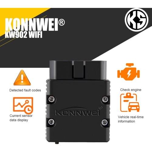 KONNWEI ELM327 Wifi V1.5 PIC25K80 KW902 Car Scanner ELM 327 Wifi Support IOS for iPhone and Android PC EML327 Full Obd2 Protocol