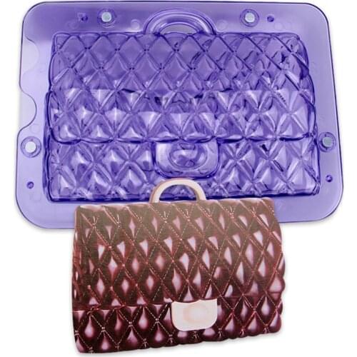 Extra Big Lady Bag 3D Chocolate Mold Handmake Plastic Candy Cake Mold Handbag Shaped Chocolate Making Tools Cake Baking Tools