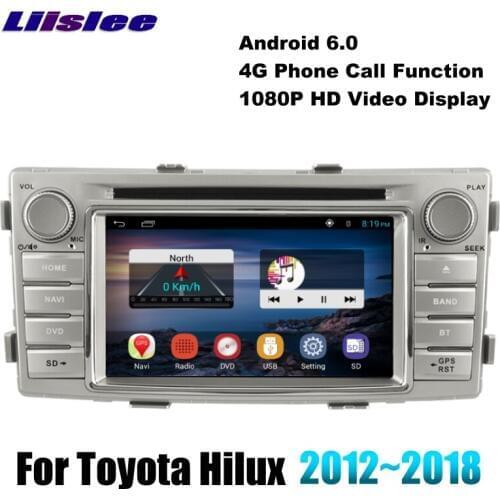 For Toyota Hilux N140 N150 N160 N170 AN10 AN20 AN30 2012~2018 LiisLee Multimedia TV DVD Palyer GPS Audio Radio Navigation NAVI
