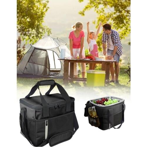 Two-way Zipper Thermal Insulation Bag Large Capacity Waterproof Food Package Insulated Daily Lunch Bags Outdoor Camping Picnic