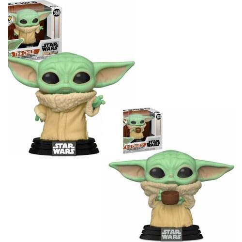 FUNKO STAR WARS THE CHILD Baby Yoda #368 378# Vinyl Action Figure Collection Model Toys For Children Birthday Gift