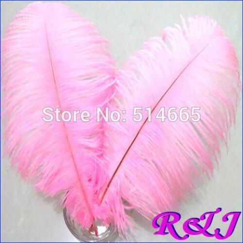 EMS Free shipping Cheap ostrich feather 100pcs 20-22 inches 50-55cm Pink Ostrich plumage ostrich plume