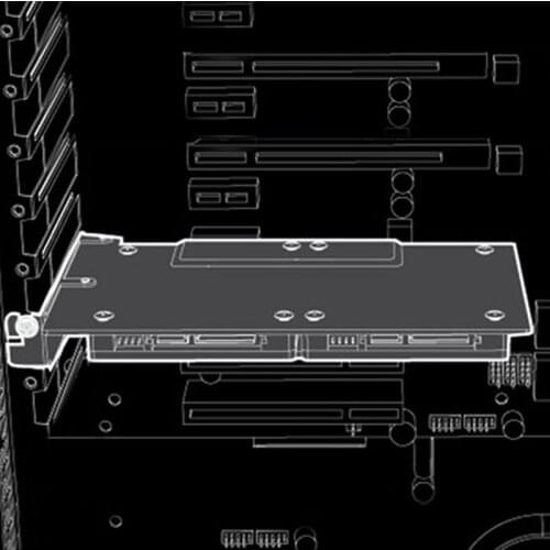 Computer 2.5-inch Hard External Solid State Drive Bracket Desktop PCI-e Card Slot HDD/SSD Hard Drive Box Extended Metal Bracket