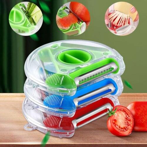 Multifunctional Rotary Peeler Three-In-One Peeler Fruit Grater Kitchen Accessories Household Items Gadgets Supplies Cooking Tool