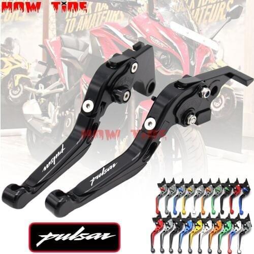 Motorcycle Folding Extendable CNC Moto Adjustable Clutch Brake Levers For Bajaj Pulsar 200 NS/200 RS/200 AS 2017 2016 2015