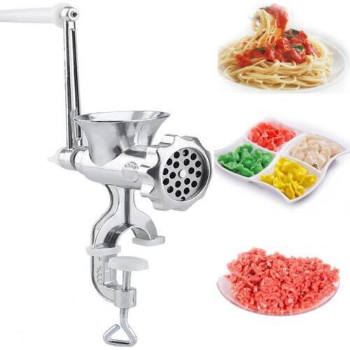 1pcs Manual Meat Mincer Meat Grinder Metal Premium Kitchen Durable Accessory Sausage Stuffer Mince Food Maker for Home