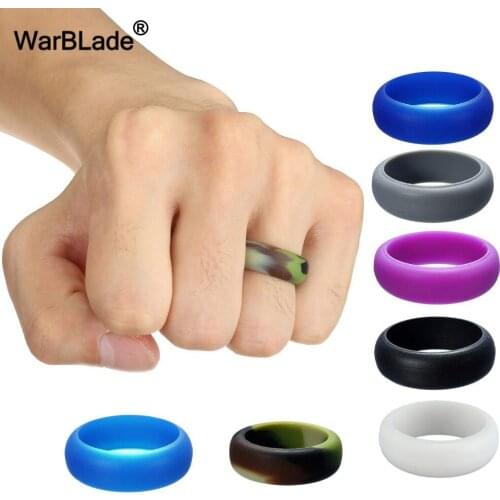 New 8mm 6-12 Size Hypoallergenic Crossfit Flexible Silicone Rings Food Grade FDA Silicone Finger Ring For Men Women Wedding Gift