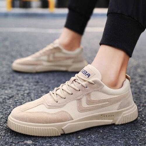 New All-match Lace-Up Breathable Mesh Shoes Mens Trend Korean Version Ins Men Board Shoes Fashion Sports Sneakers Men Footwear
