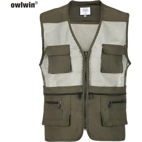 【New store 】 2019 Fishing Jacket Fishing Vest Outdoor Photography Outdoor Fishing Shoulder Multi Pocket Vest Fishing New