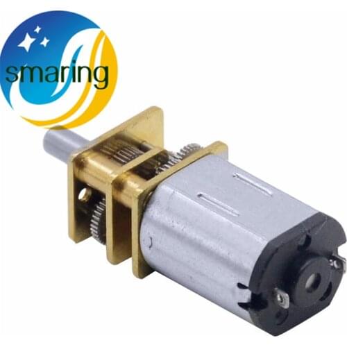New N20 3V/6V/12V Gear Motor Mini Electric Gear Box with Gearwheel 3mm Shaft Diameter