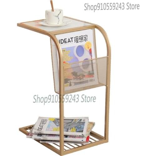 Nordic Marble Side Table Coffee Table Simple Modern Sofa Side Table Small Apartment Corner Table Creative Light Luxury Bedside T