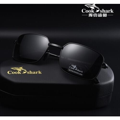 Cook Sharks new mens sunglasses driving glasses special polarized light color changing day and night eyes mens sunglasses tre