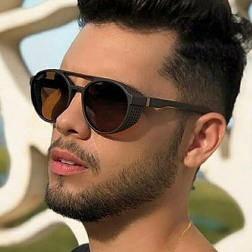 Classic Steampunk Sunglasses Men Brand Designer Sunglasses Men Vintage Sun Glasses for Men Punk Oculos De Sol Gafas UV400